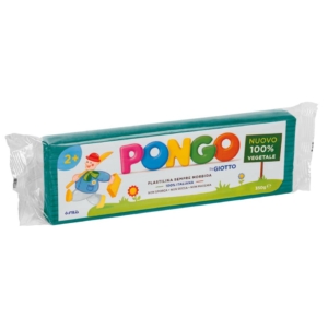Panetto di plastilina vegetale modellabile 350gr Pongo Verde smeraldo F603516
