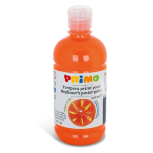 Tempera brillante in bottiglia in PET Primo Primi Passi 500 ml Arancione 202BR500250
