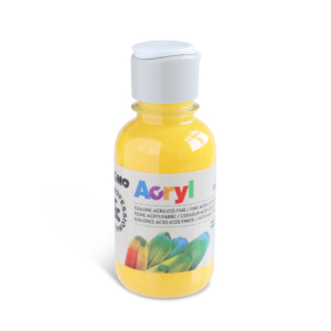 Colore acrilico Primo in bottiglia PET con tappo dosatore 125 ml Giallo Oro - 402TA125220