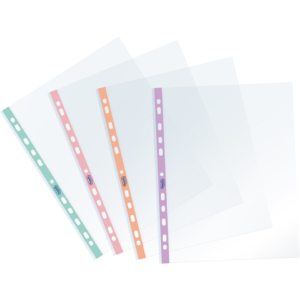 Buste a foratura universale Favorit banda laterale colori pastel - A4 - 22X30 - liscio - 400136867 (conf.10)