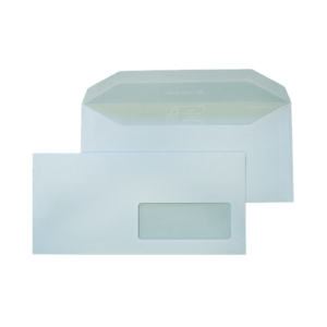 Buste Bianche con finestra Blasetti Super Pocket 80g/m²- 110x230 mm - 126 (conf.500)