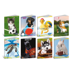 Maxi quaderni Blasetti Cuccioli formato A4 carta 100g/m² - 18+1 fogli - rigatura 10 mm margine - 8625 (conf.10)