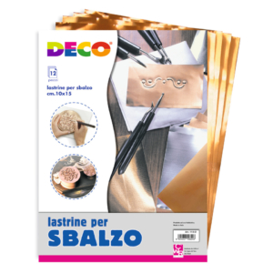 Lastrine in alluminio e rame Deco 30 x 40 cm - spessore 1,2 mm - 113/7 (conf.12)