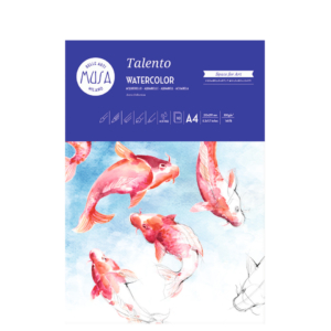 Carta per acquerello Musa Talento - Blocco A4 - 300g/m² - 10 fogli - MU131294