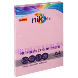 Carta colorata colori pastello formato A4 Nikoffice 5 Colori Assortiti pastello 160g/m² - 125 fogli - 23NIK094/160