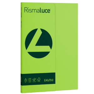 Carta colorata Favini Rismaluce colori forti 90g/m² A4 - risma da 100 fogli Pistacchio - A69M144