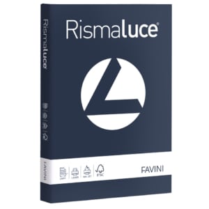 Carta colorata Favini Rismaluce colori forti 200g/m² A4 - risma da 125 fogli Blu cobalto