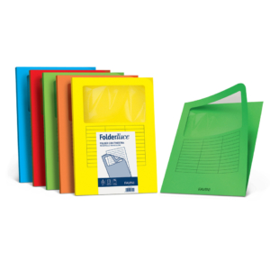 Cartelline con finestra Favini Folderluce 140g/m² 22x31 cm Pistacchio - A51M124 (50 pezzi)