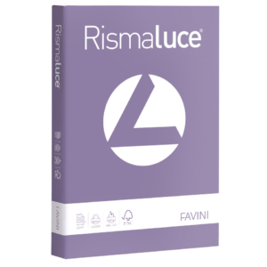 Carta colorata Favini Rismaluce colori forti 200g/m² A4 - risma da 125 fogli violetto - A67J104