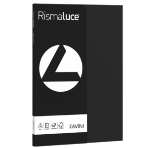 Carta colorata Favini Rismaluce colori forti 90g/m² A4 - risma da 100 fogli Nero