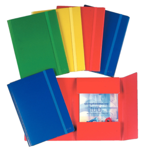 Cartelle in presspan con elastico Esselte C44 formato 25x35 cm Gialle (conf.10)