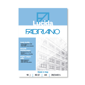 Blocco carta lucida Fabriano - 82g/m² formato A3 - 19100661 (blocco da 10 fogli)