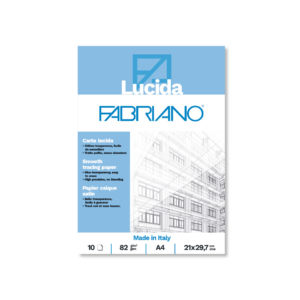 Blocco carta lucida Fabriano - 82g/m² formato A4 - 19100659 (blocco da 10 fogli)