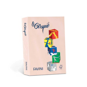 Carta colorata Favini Le Cirque A4 160g/m² colori tenui - Salmone - A745304 (risma da 250 fogli)