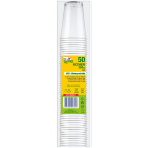 Bicchieri in PLA biodegradabile per bevande fredde Dopla Plus - 390 ml - 7710 (conf.50)