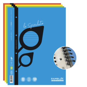 Maxi quaderno spiralato rinforzato Rambloc A4 160 pag - 80g/m² - 1R 90524179