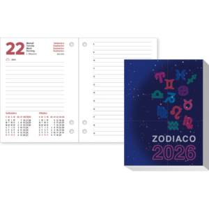 Blocco da tavolo 2027 fantasia zodiaco formato 8,5x11,6 cm - 27-BT198