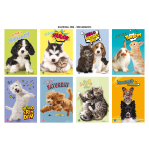 Maxi quaderni Blasetti Cuccioli formato A4 carta 100g/m² - 18+1 fogli - rigatura 10 mm - 8621 (conf.10)