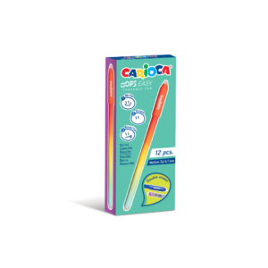Penne cancellabili Carioca Oops Easy punta media 0,7 mm Rosse 43500/03 (conf.12)