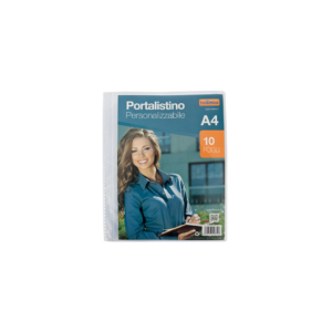 Portalistino personalizzabile Nikoffice A4 Trasparente liscio - 10 fogli 01NIK137