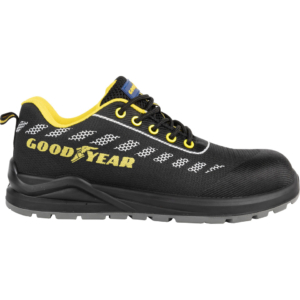 Scarpe antinfortunistiche in tessuto knit Goodyear GY STRIPE S1P nero-Giallo TG.44 - 735344