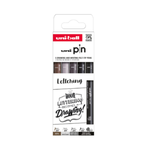 Fineliner Pin Lettering Uni Mitsubishi - elementi assortiti M PIN ASP012 (conf.12)