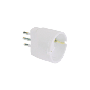 Adattatore di rete spina 2P+T 16A presa schuko MKC bianco 492517923