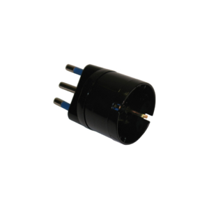 Adattatore di rete spina 2P+T 16A presa schuko MKC nero 492518358
