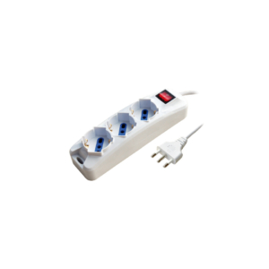 Multipresa a 3 posti schuko/bipasso 16A bianca MKC con interruttore 492518408