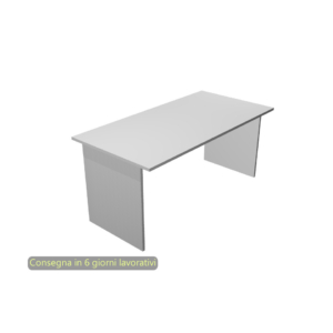 Scrivania linea Presto Artexport 180x80xH.72 cm gamba a pannello in melaminico grigio - 005PAN/9