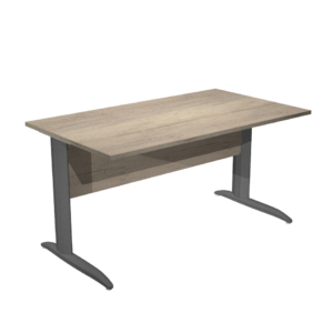 Scrivania piano rovere canadese gamba a L in metallo antracite Presto Artexport 140x80xH.72 cm - 002K2/J/AF