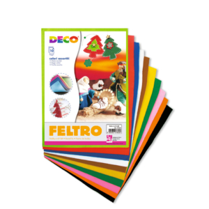 Fogli in feltro ad alto spessore Deco 21x30 cm - colori assortiti - 07653 (conf.10)
