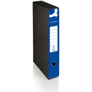 Raccoglitore commerciale con custodia Q-Connect dorso 5 cm - 28,5x32 cm - blu 0201041/QM.BL