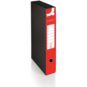 Raccoglitore commerciale con custodia Q-Connect dorso 5 cm - 28,5x32 cm - rosso - 0201041/QM.RO