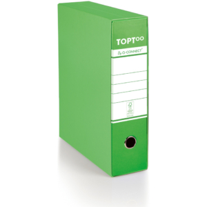 Raccoglitore commerciale con custodia TOPToo by Q-Connect dorso 8 cm - 28,5x32 cm - verde - 0201042/Q.VC