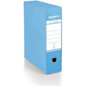 Raccoglitore commerciale con custodia TOPToo by Q-Connect dorso 8 cm - 28,5x32 cm - azzurro - 0201042/Q.AZ