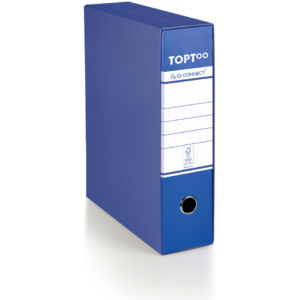 Raccoglitore protocollo con custodia TOPToo by Q-Connect dorso 8 cm - 28,5x35 cm - blu - 0201042/P.BS