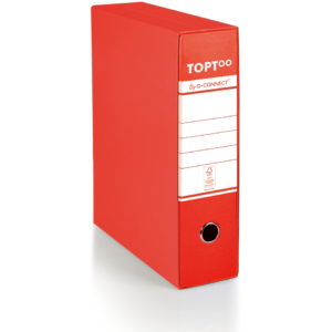 Raccoglitore commerciale con custodia TOPToo by Q-Connect dorso 8 cm - 28,5x32 cm - rosso - 0201042/Q.RO