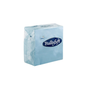 Tovaglioli Bulkysoft Rainbow pura cellulosa 33x33 cm 2 veli - celeste - 32030 (24 conf. da 50 pezzi cad.)