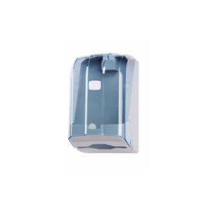 Distributore di carta igienica interfogliata Wave ² 300f blu trasparente 135x120x225mm - 908125