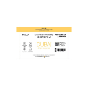Pellicola protettiva per Smartphone Celly Dubai Glossy Electric Plate - PROFILMPRO20 (conf.20)