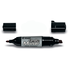 Pennarello indelebile doppia punta Pilot Jumbo ideale per CD/DVD punta 4 - 4,8-7 mm nero - 040085