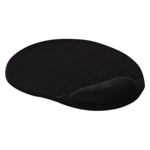 Tappetino per mouse Q-Connect con poggiapolsi in gel nero - KF02213