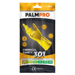 Guanti da lavoro in lattice Icoguanti Palmpro 301 per pulizia/igiene - taglia S - DPI Cat. I - MPBS/S