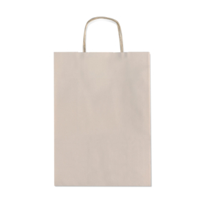 Borse shopper Rex-Sadoch Allegra tinta unita Fashion su kraft bianco - tortora 36x12x41 cm - SDF36-724 (conf.25)