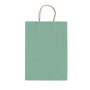Borse shopper Rex-Sadoch Allegra tinta unita Fashion su kraft bianco - verde salvia 26x12x36 cm - (conf.25)