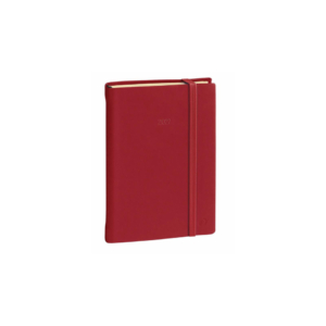 Agenda giornaliera 2027 Quo Vadis Daily 17 Prestige Silk 12x17 cm rosso 37601627MQ