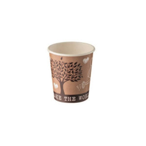Bicchiere in carta + PE Leone take away avana - 115 ml - H0730 (conf.1000)