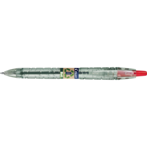 Penna a sfera a scatto Pilot ecoball B2P ricaricabile - punta 1 mm - inchiostro a base d'olio - Rosso