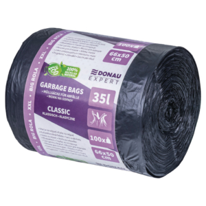 Sacchi immondizia per rifiuti organici Donau Expert 35 L 66x50 cm - 20 µm nero - rotolo 100 pz - 22384615-05